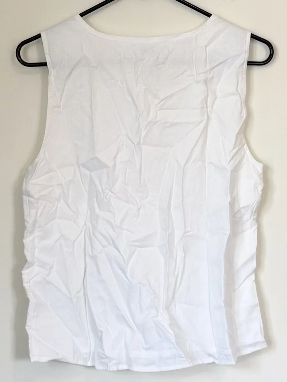 NWT J.Crew Linen Blend Button Front Shell Top - Size: Small